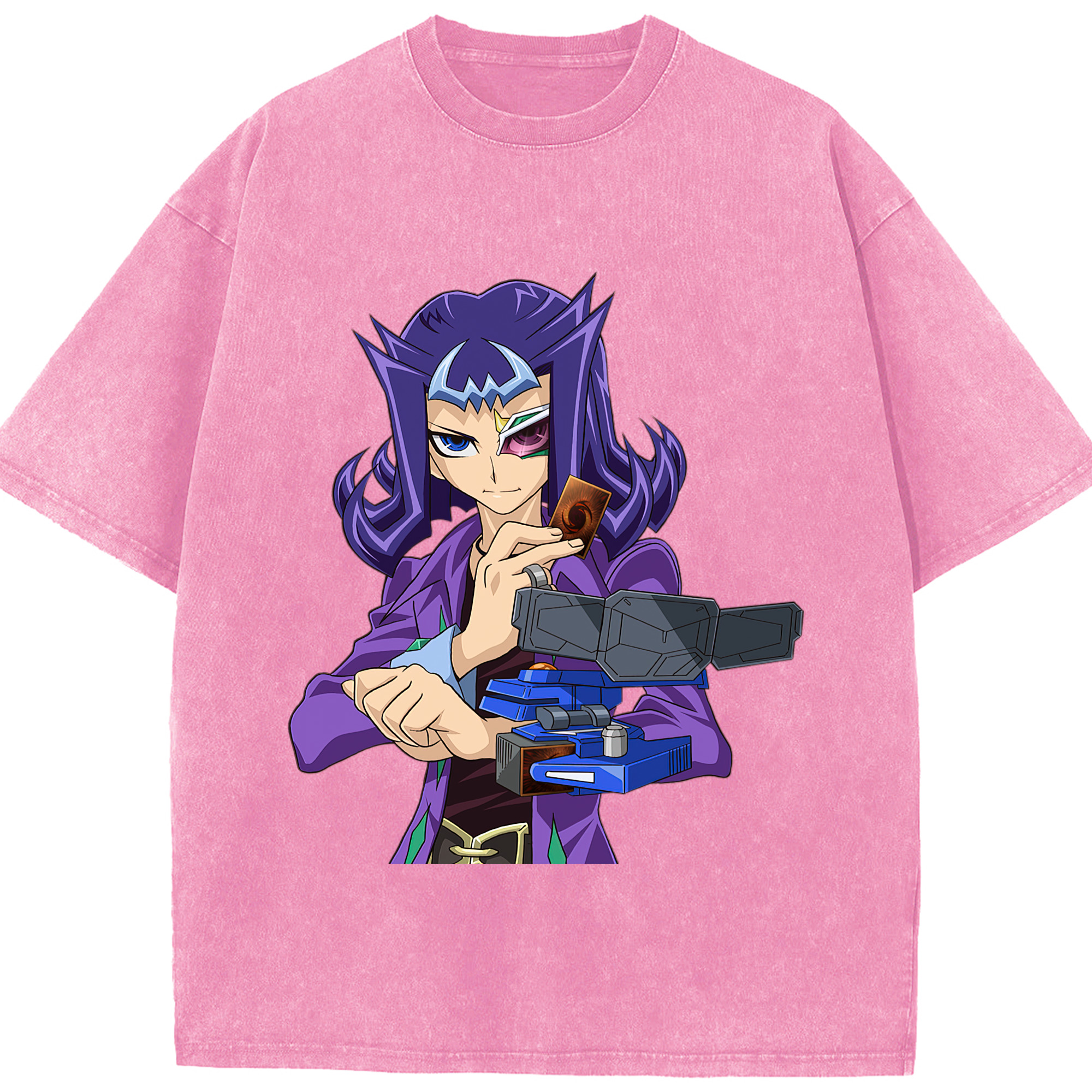（画像用） 遊☆戯☆王 Yu-Gi-Oh! 綿100% ヴィンテージ風 半袖Tシャツ（フロントプリント）